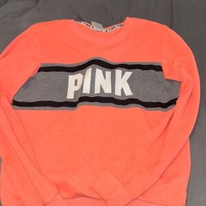 PINK Victoria's Secret Coral Sweatshirt with Logo